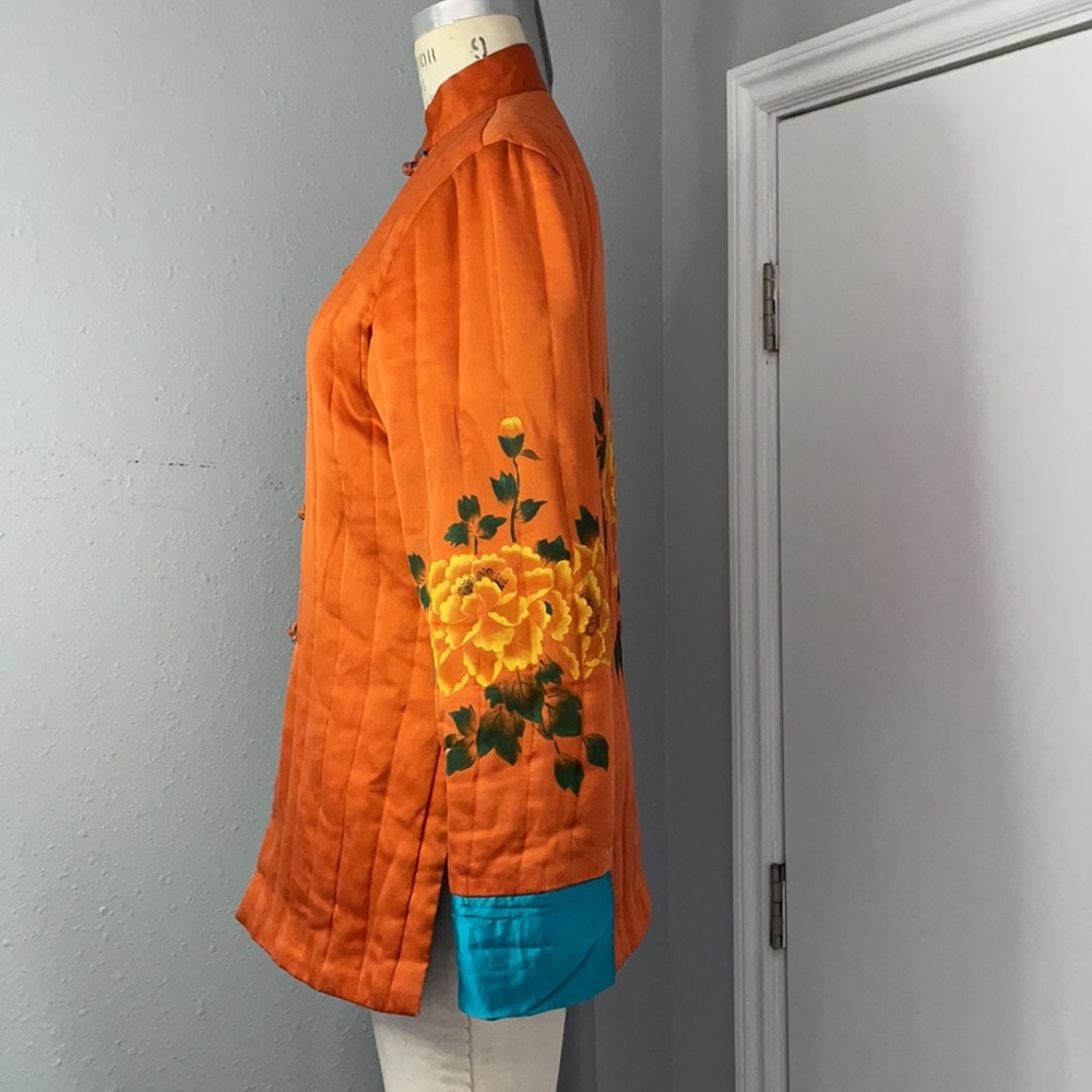 SOLD….Vintage Hand Painted Silk Japanese Jacket - Picture 6 of 12